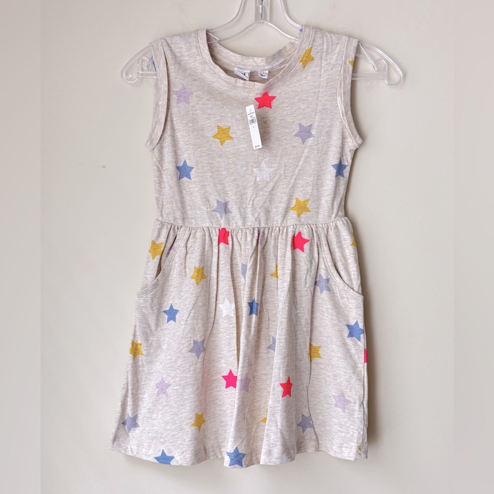 GAP Kids Skater Dress with Multicolor Star Pattern Small NWT🌟